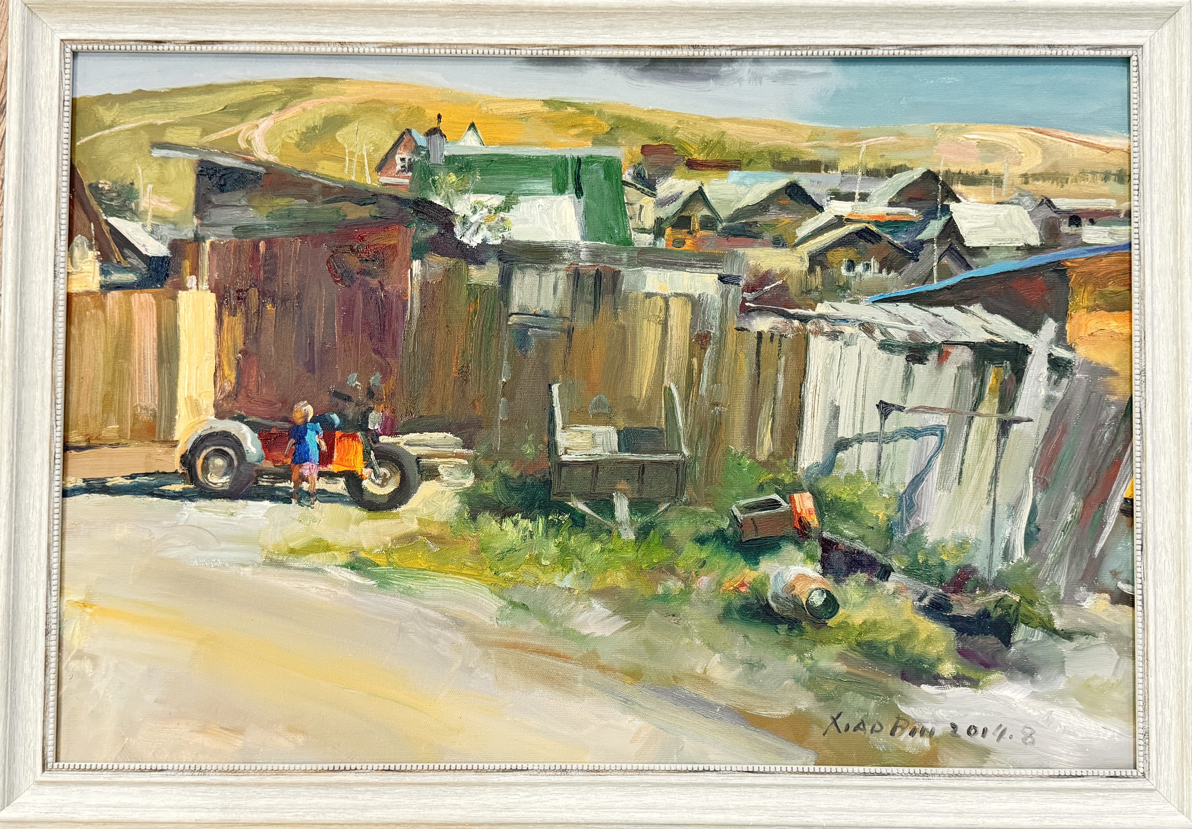 Деревня и деревянный дом