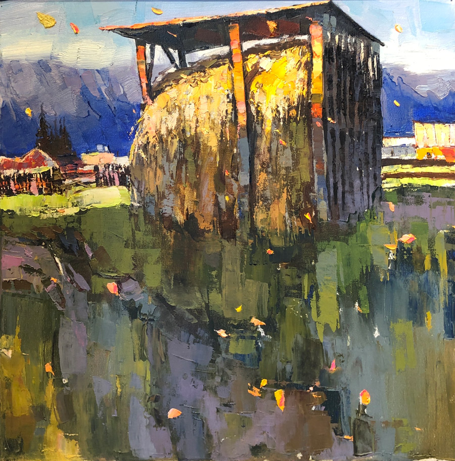 Листья полетели