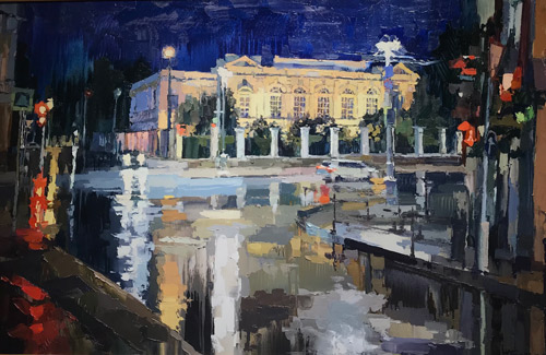 Художественный музей после дождя