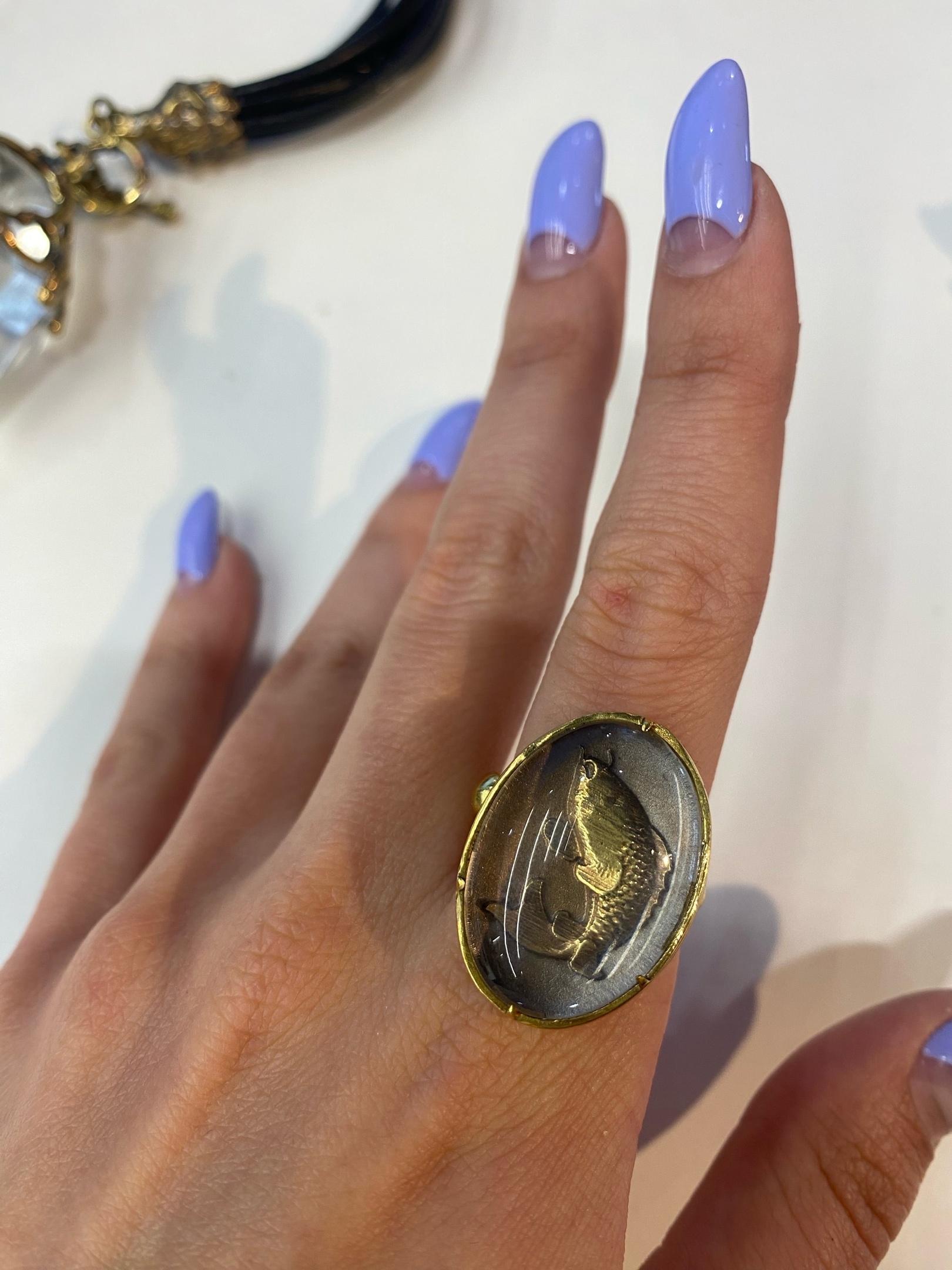 Кольцо рыбка