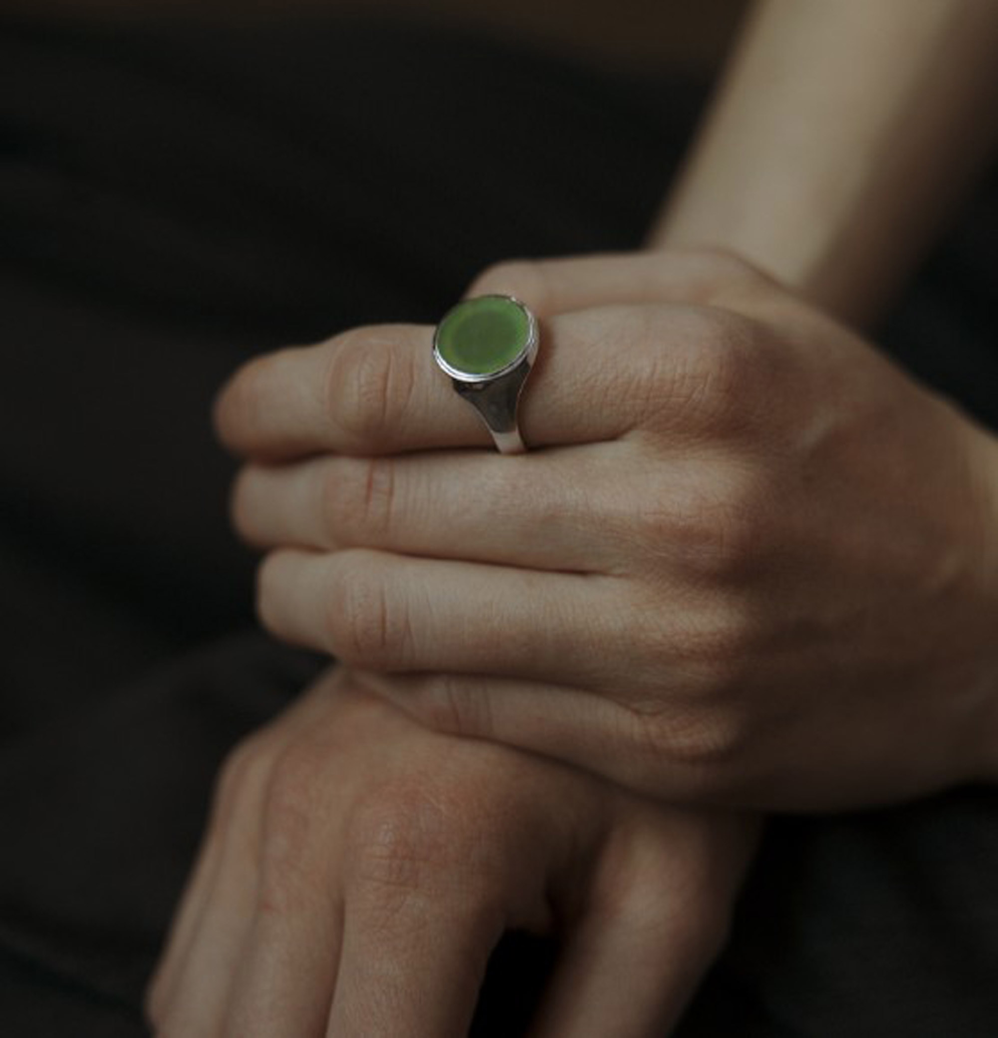 Кольцо печатка "Earth"