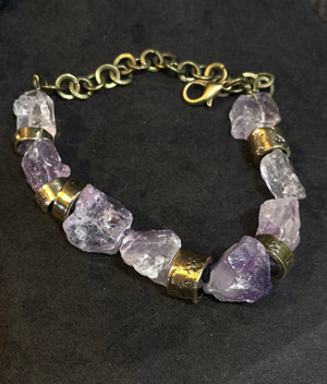 Браслет с аметистами