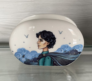 Салфетница Мифы и легенды байкала "Ангара и Енисей" (художник Кавамура)