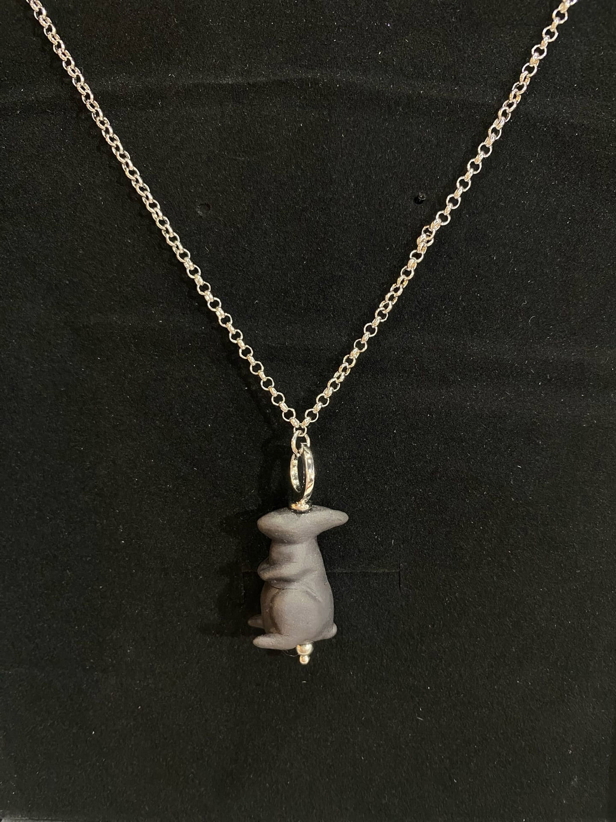 Подвес черный заяц