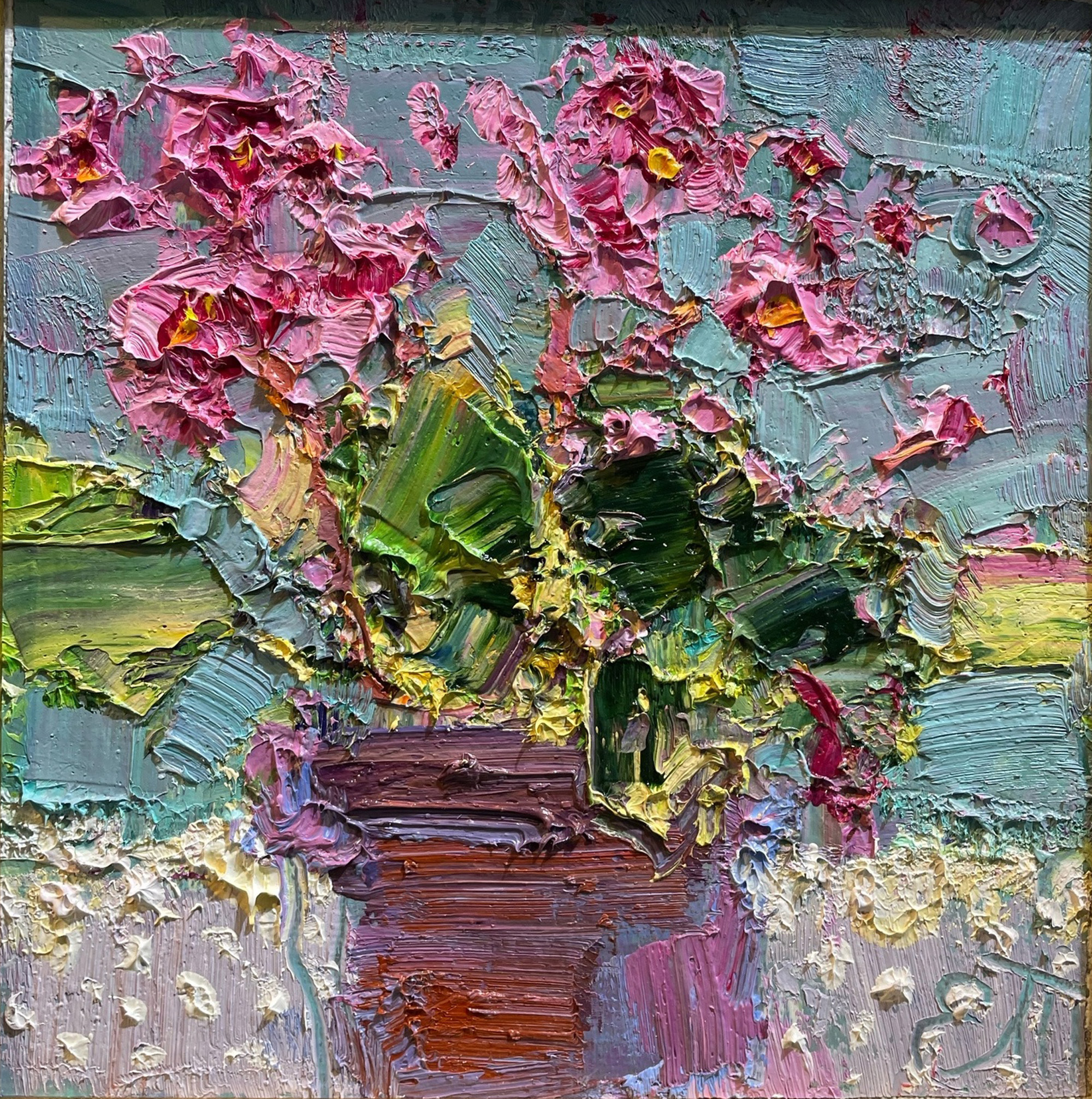 Розовые фиалки