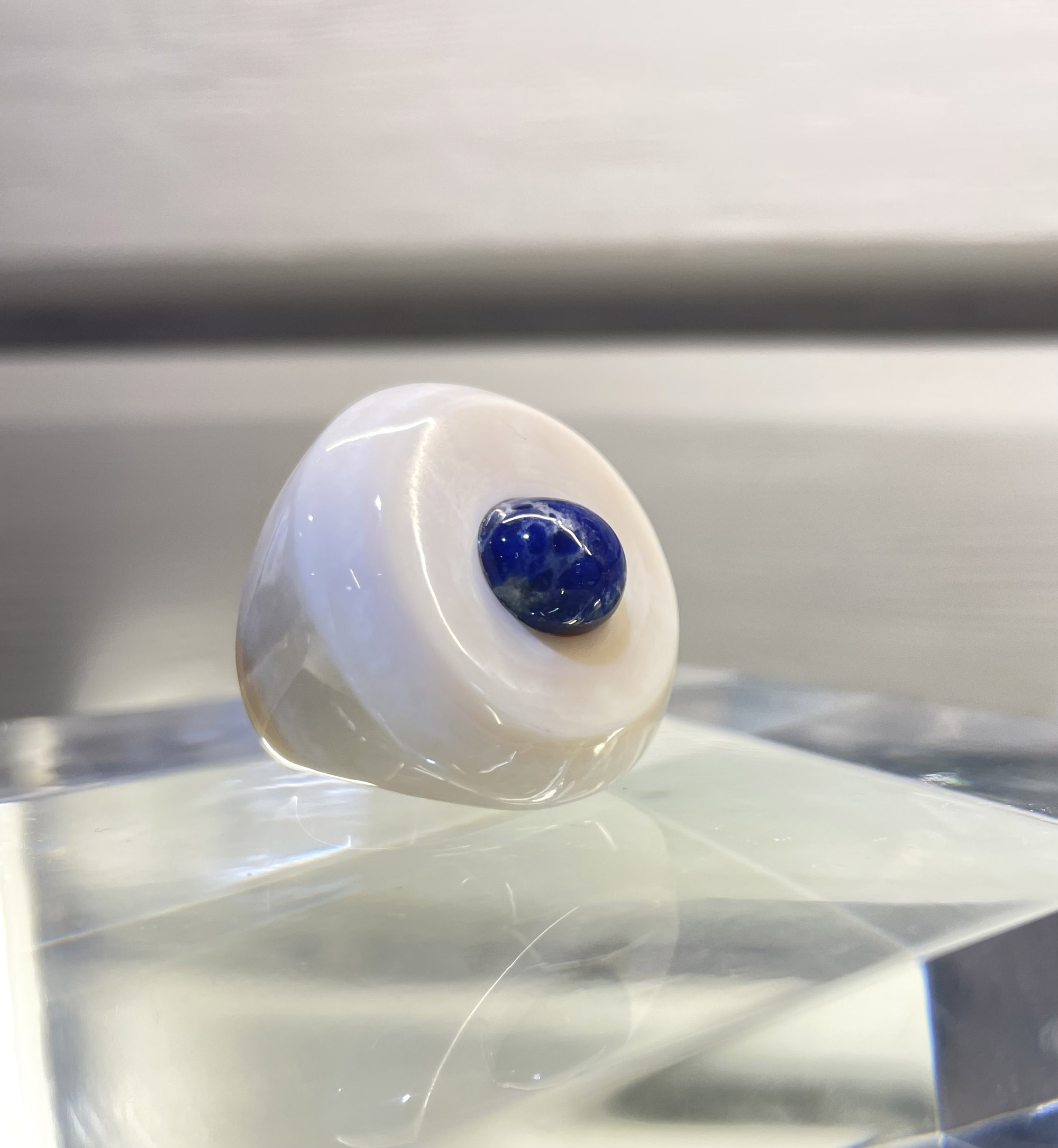 Кольцо Зуб кашалота, содалит 