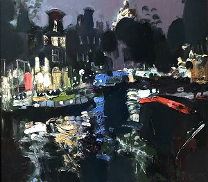 Ночной Амстердам