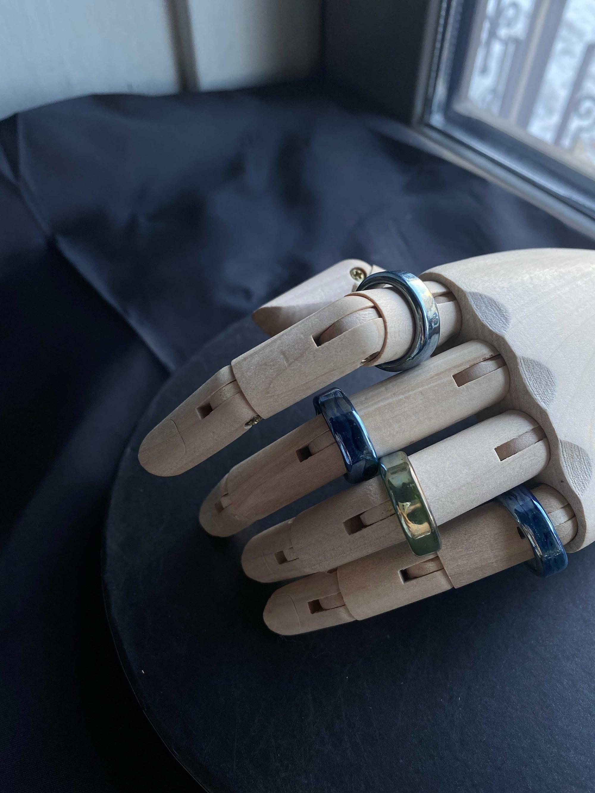 Кольцо перламутр