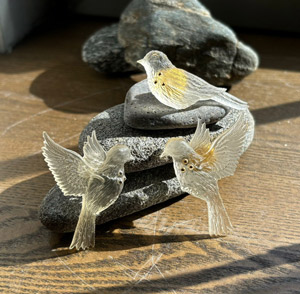 Брошь "Пташечка"