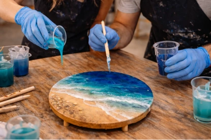 21 и 22 марта делаем картину из эпоксидной смолы