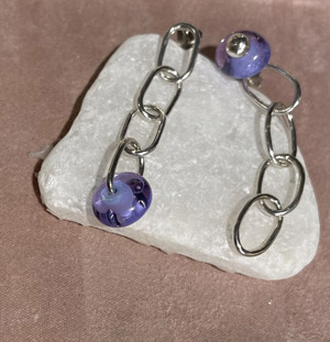 Серьги на цепочке