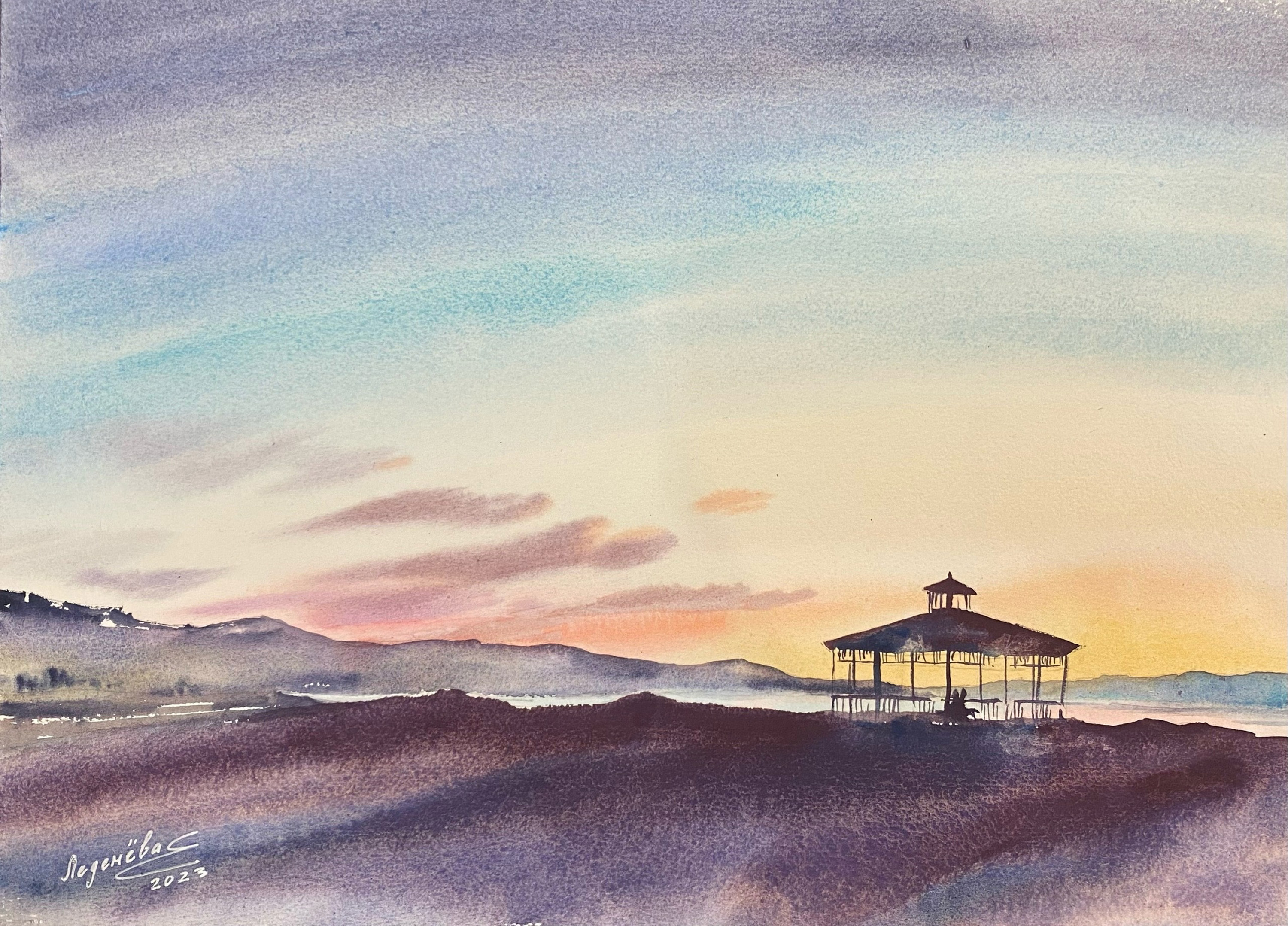 Закат на Байкале