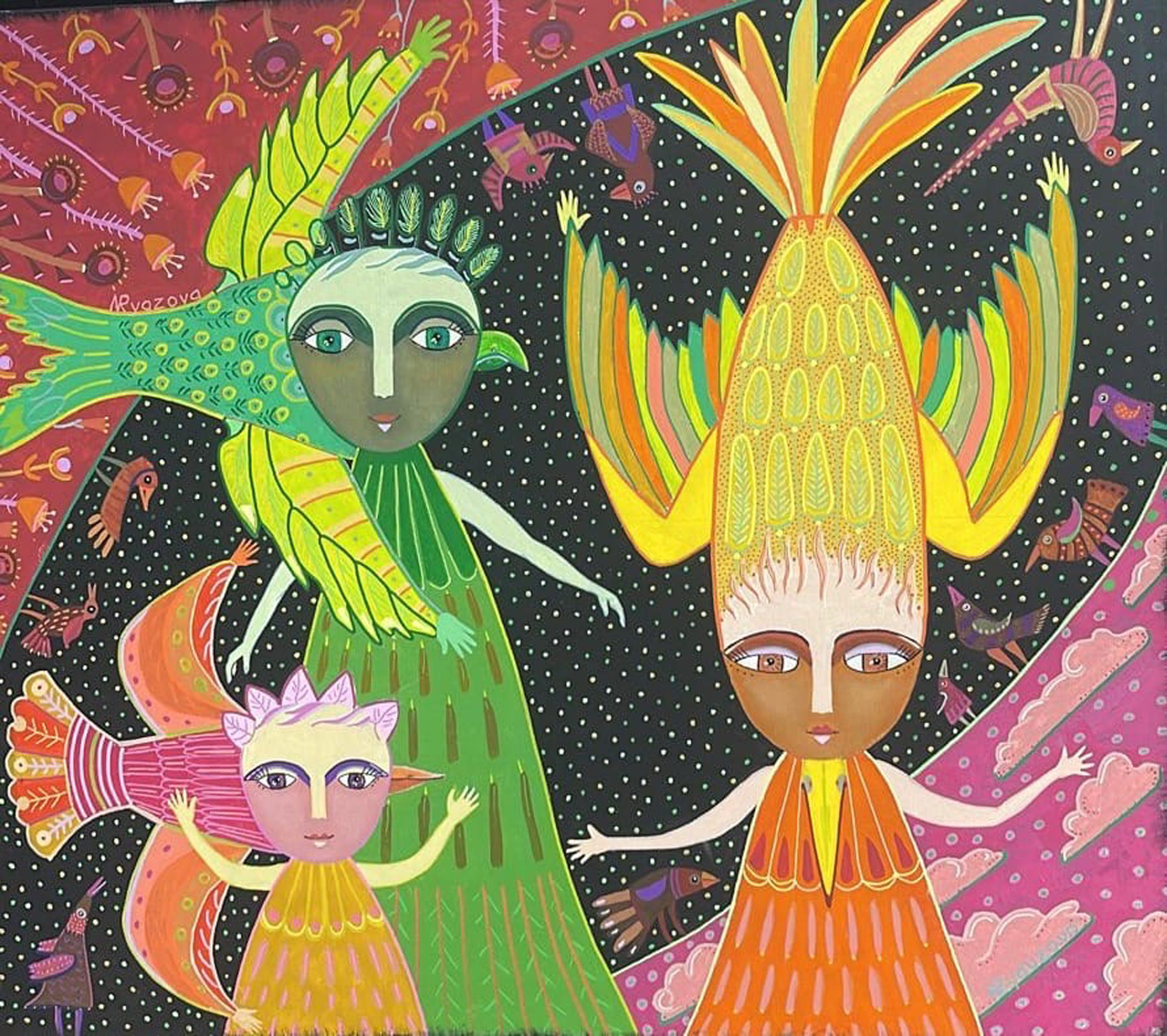 Сказки на холсте. Магия. Птицы