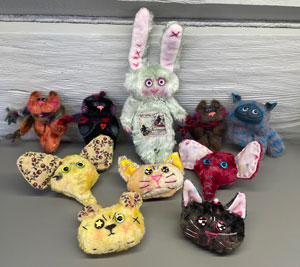 Броши меховые зверушки