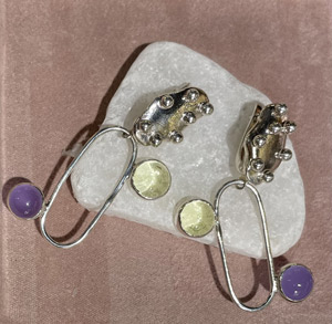 Серьги "Икра" на английском замочке