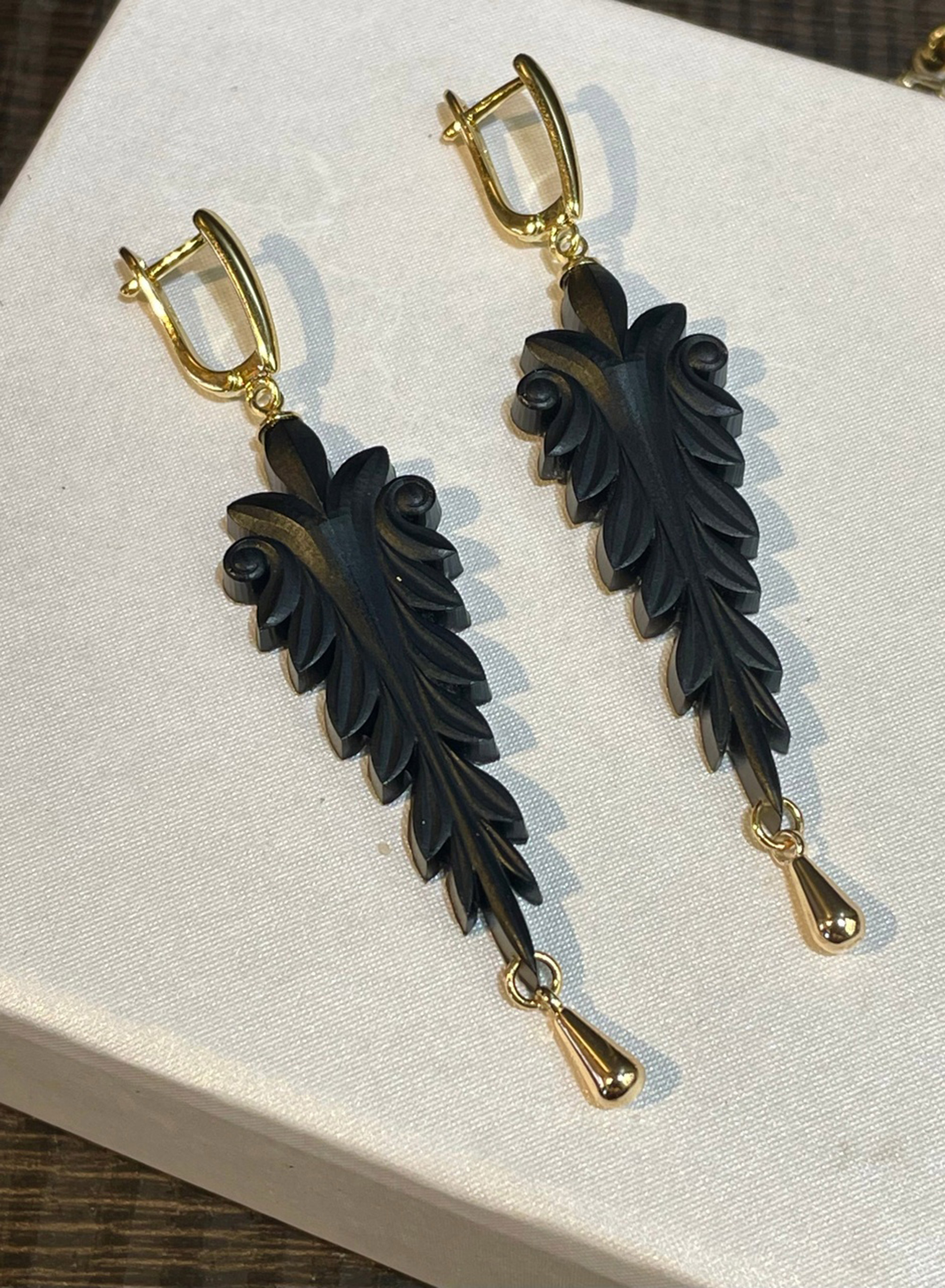 Серьги Ночная птица