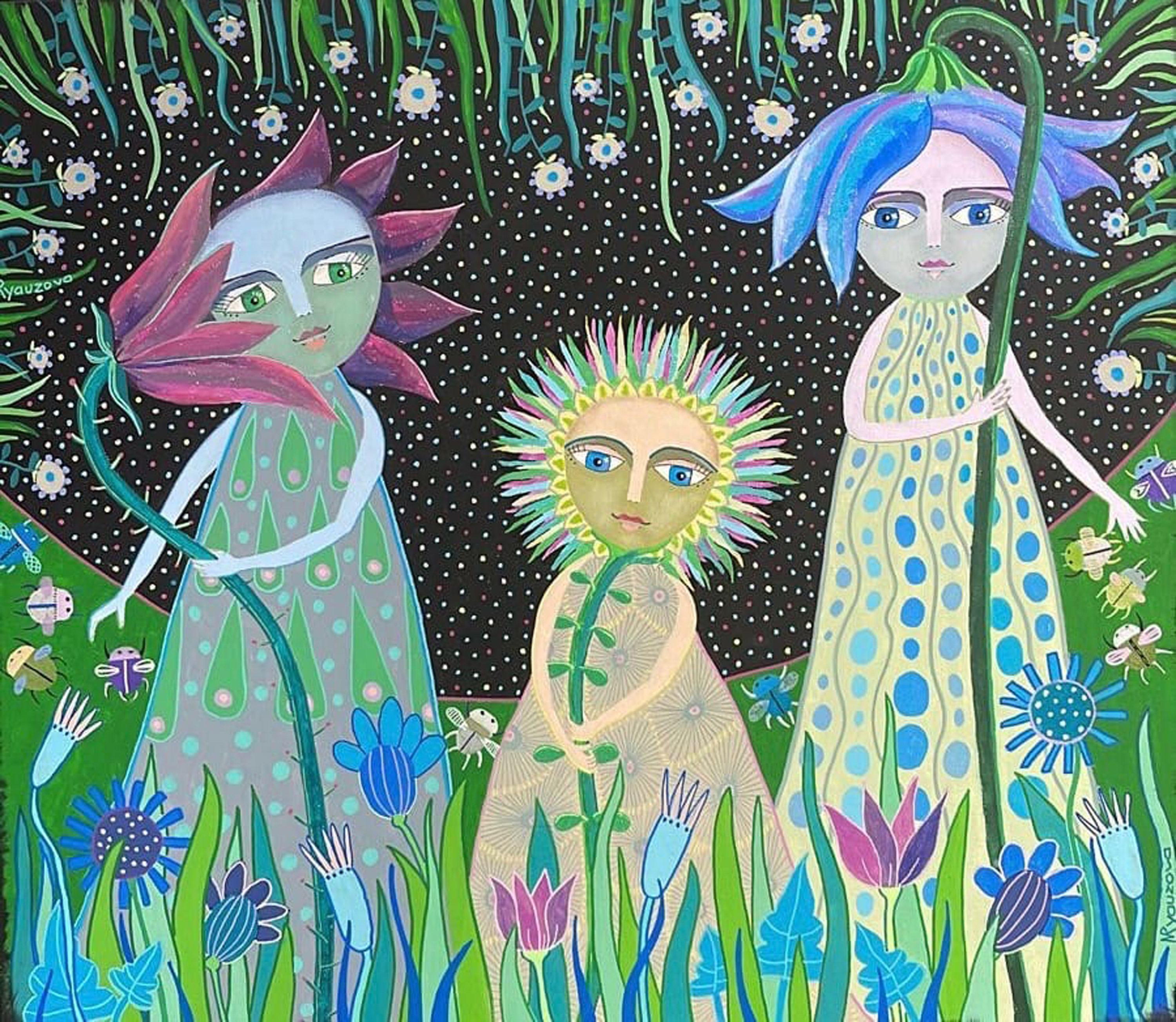 Сказки на холсте. Магия. Цветы