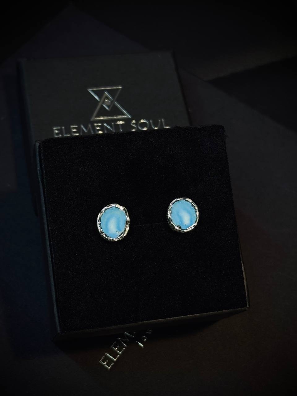 Серьги-пусеты "Лобелия"